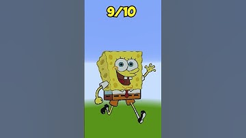 Rate Pixel Art from 1 to 10 with Spongebob #shorts