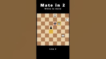 Tricky chess puzzle! Can you find mate in 2? 🤔 #Chess #ChessProblem #ChessPuzzle