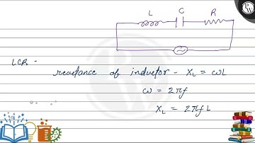 An inductor, a capacitor and a resistor are connected in series across an ac source of voltage. ....