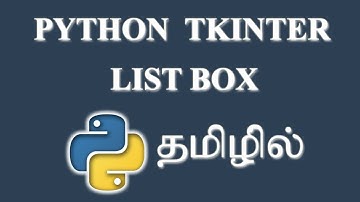 How to Create List Box in Python (Tkinter) ? | Tamil