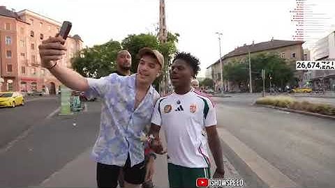 Ishowspeed irl stream in Hungary 🇭🇺