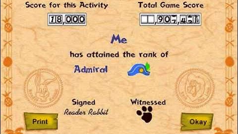 Reader Rabbit Math Music: Activity Complete