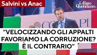 Salvini difende il Codice Appalti: 