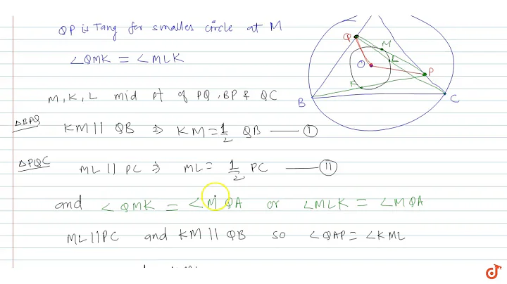 Let ABC be a triangle with circumcenre O. The points P and Q are interior points of the sides ...