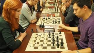 chess girl - GM Alekseev chess blitz