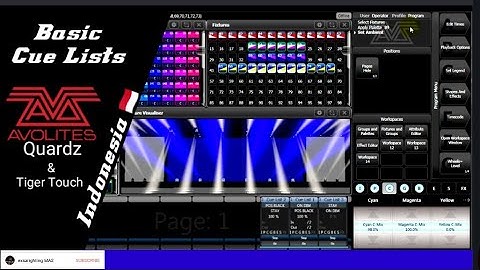 Tips Record Cuelist Basic    AVOLITES Tutorial Avolites Quardz & Tiger Touch Indonesia 🇮🇩