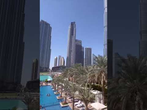 Beautiful view from downtown Dubai #burjkhalifa #downtown #dubai #travel #shortvideo #shorts #viral