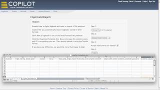 Copilot Logbook - Import from a Spreadsheet