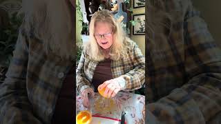 DEMO:Crystal Glass Juicer both functional andgreat for displays. https://mysweetvintagehome.etsy.com