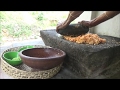 Village Food - Coconut Sambal prepared in my village by Grandma