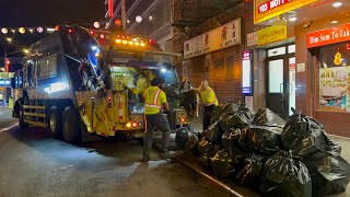 Waste Connections Garbage Truck VS NYC Trash Bags
