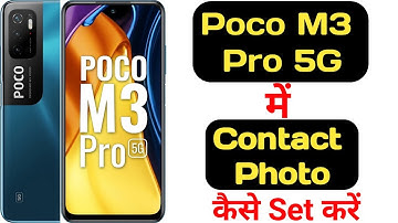 How to set photo on any contact in poco m3 pro 5G || poco m3 pro 5G contact par photo ||