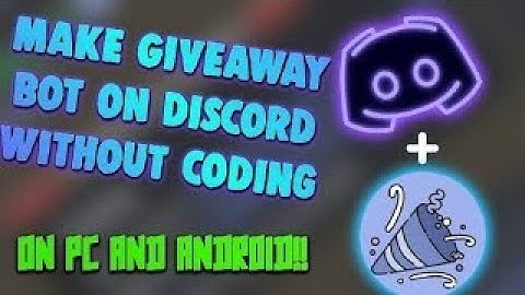 How to make a Giveaway bot for discord in 4 mins!! (No Coding)