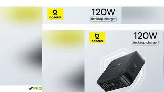 Baseus 120W Desktop Charger USB C Charger GaN Charger PD Quick Charge USB Phone Charger For Tablet L