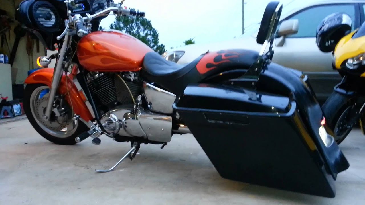 Custom Honda Sabre Shadow Bagger**** - YouTube.