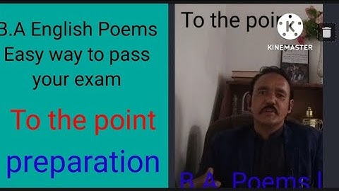 B.A English /Poems/Tatary/summary with reference to context