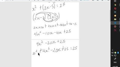 Simultaneous Equations (One Linear - One Nonlinear)