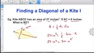 Finding a Diagonal of a Kite I