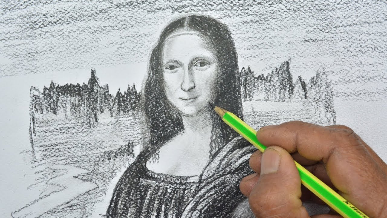 A Mona Lisa drawing by AndyFlash0f | Mona lisa drawing, Art drawings  beautiful, Mona lisa