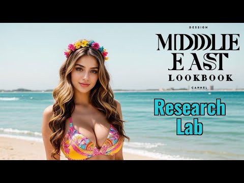 [4K] AI ART Middle East Lookbook Model Video-Arabian Hijab-Research Lab