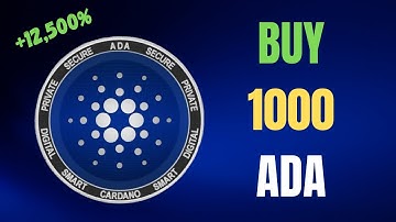 Why You Should Own 1,000 Cardano? | CARDANO Price Prediction In 2021