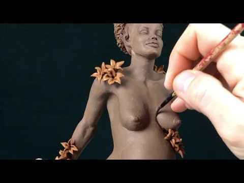 Sculpting "Devotion"- a beautiful pregnant ballerina (Polymer clay)