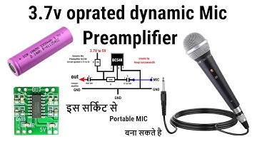 3.7V Dynamic Mic Preamp 🎤 | DIY Low Voltage Microphone Amplifier Circuit Step-by-Step