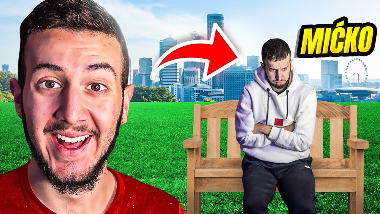 MIĆKO PROVODI DAN SA ĆALETOM U GRADU