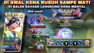 TUTORIAL ZILONG SAVAGE TERBARU, Awal game di rusuh Langsung di balas SAVAGE🔥 | MLBB