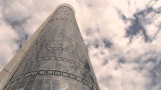 Glass Building Clouds Time-Lapse