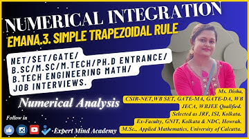 𝐄𝐌𝐀𝐍𝐀.𝟑. 𝐒𝐢𝐦𝐩𝐥𝐞 𝐓𝐫𝐚𝐩𝐞𝐳𝐨𝐢𝐝𝐚𝐥 𝐑𝐮𝐥𝐞📈 | 𝐍𝐮𝐦𝐞𝐫𝐢𝐜𝐚𝐥 𝐈𝐧𝐭𝐞𝐠𝐫𝐚𝐭𝐢𝐨𝐧 | 𝐍𝐮𝐦𝐞𝐫𝐢𝐜𝐚𝐥 𝐀𝐧𝐚𝐥𝐲𝐬𝐢𝐬 | 𝐂𝐒𝐈𝐑 𝐍𝐄𝐓/𝐆𝐀𝐓𝐄/𝐒𝐄𝐓