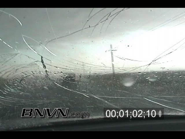5/5/2006 Caught Out In The Seminole Texas Hail Storm Stock Footage.