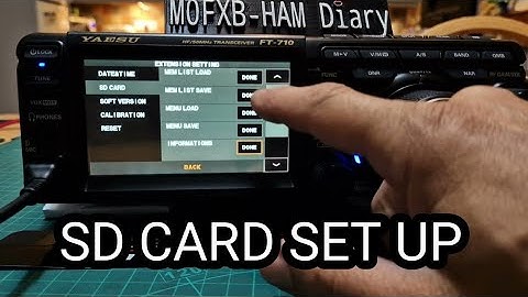 YAESU FT-710 Load SD Card