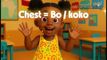 Honam Akwaa | Parts of the Body |  part 1 | Twi Vocabulary | Akan Twi | Akan Nursery Rhymes