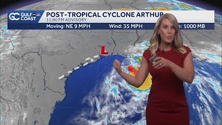 Tropical Storm Arthur downgrades to a post-tropical cyclone