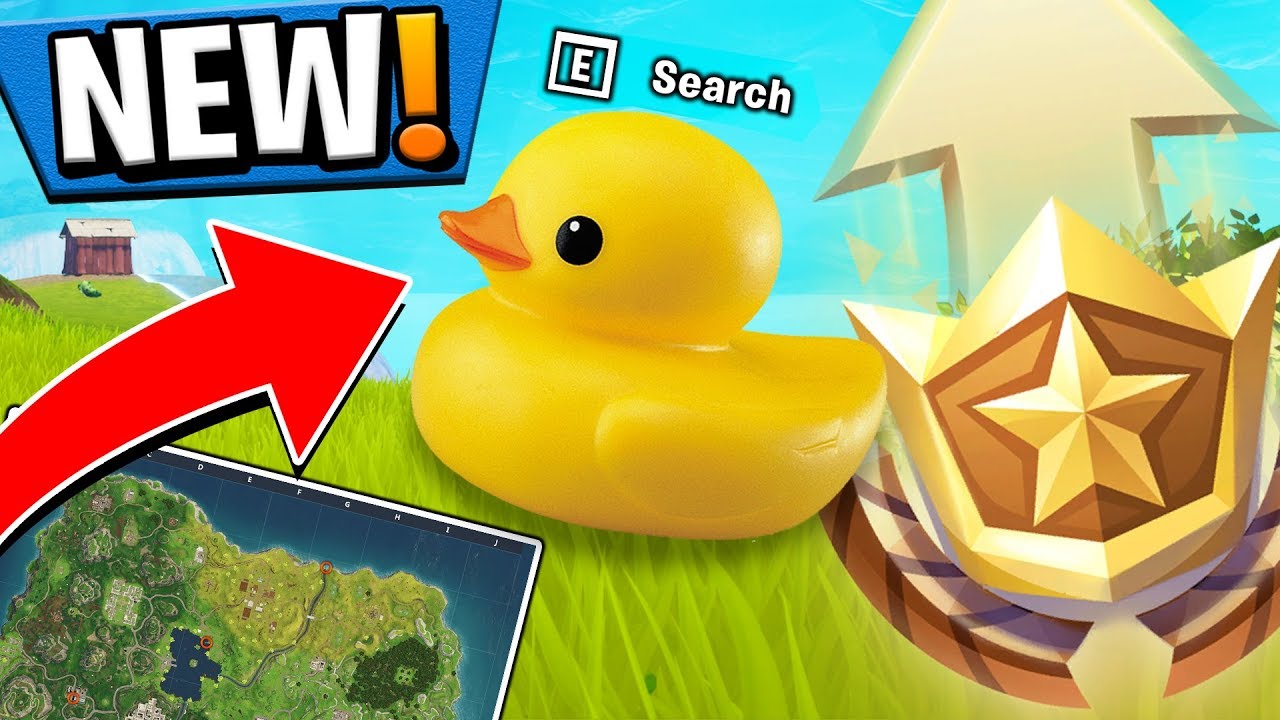 Fortnite Rubber Duckies Locations and Map - Season 4 Challenges Week 3