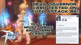 2026 ROMC - Devil Governor Card Tested on Auto Attack RK! Is It a Must-Have End-Game Card?