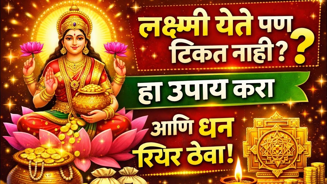 लक्ष्मी ते पण टिकत नाही हा उपाय नक्की करुन पाहा आणि या चुका नक्की टाळा #लक्ष्मी प्राप्तीसाठी उपाय