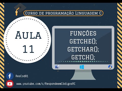 Vídeo: Diferença Entre Getch E Getche