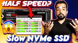 🔥SLOW M.2 NVMe SSD🔥Why SSD Running At HALF SPEED? @KshitijKumar1990