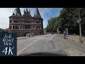 Lübeck, Germany: Altstadt, Holstenstraße, Holstentor, Fackenburger Allee - 4K (UHD/2160p/60p)