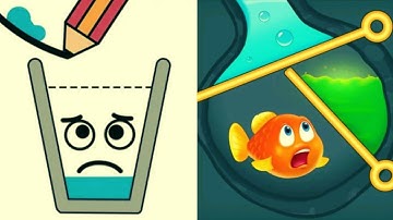 Happy Glass vs Save The Fish All Levels Walkthrough Gameplay Android iOS New Update