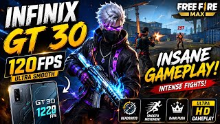 120 FPS ON INFINIX GT 30 😱🔥 | Free Fire MAX Ultra Smooth Gameplay | TOWSIP FF #gaming 