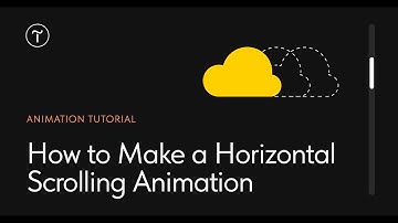 How to Make a Horizontal Scrolling Animation