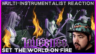 LOVEBITES 'Set The World On Fire' EPIC PERFORMANCE! Musician Reaction | Live Ride For Vengeance 2021