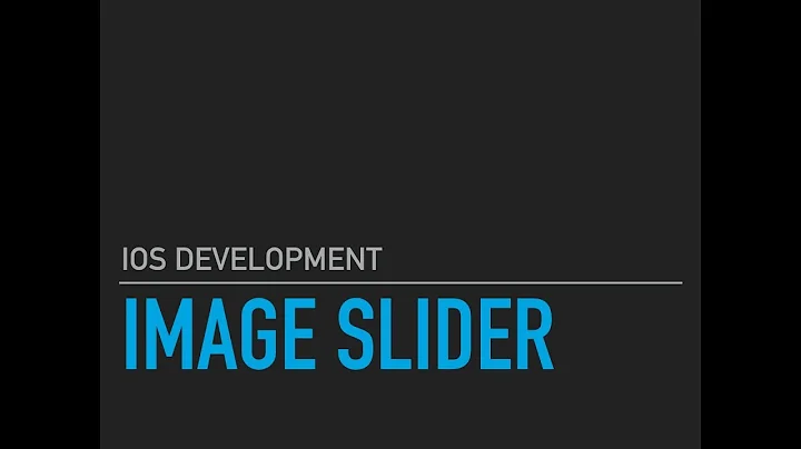 iOS Image Slider Using CollectionView