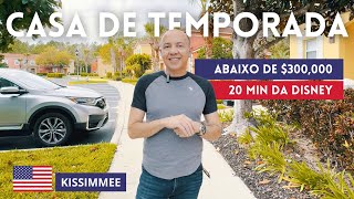 CASA DE TEMPORADA NA FLÓRIDA | ABAIXO DE 300,000 DÓLARES | 20 MIN DA DISNEY | EUA