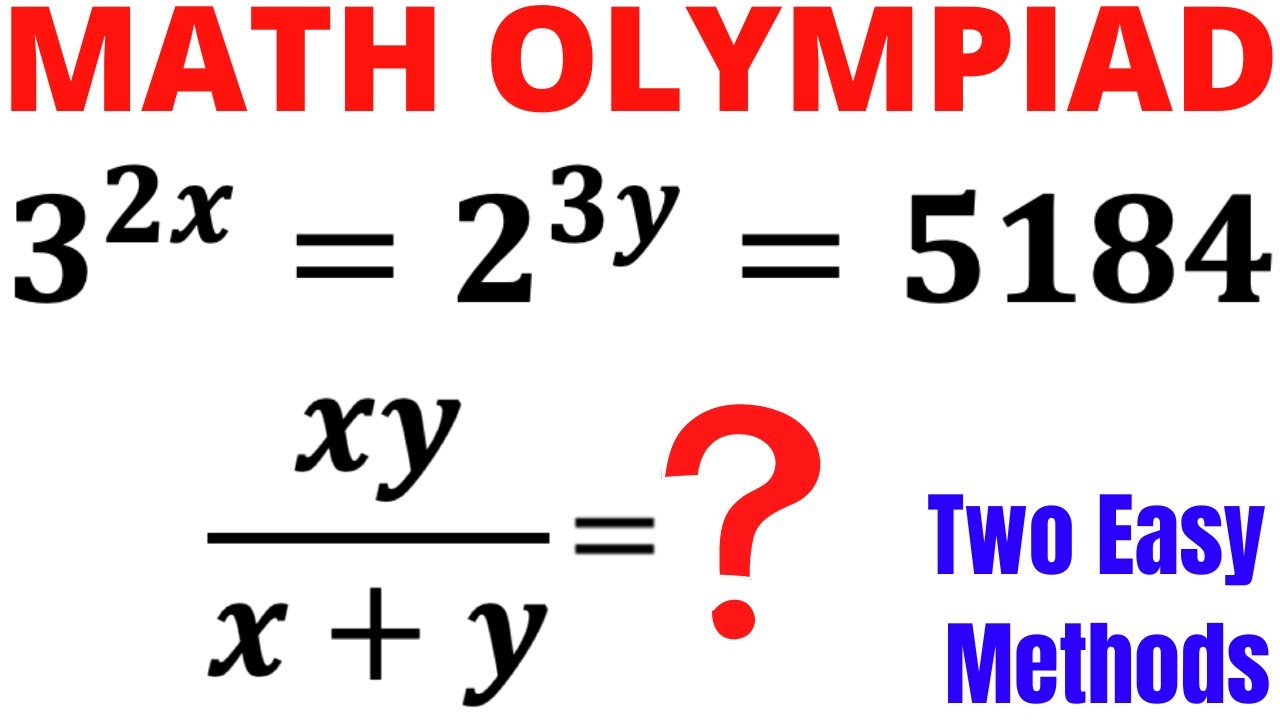 ⁣Learn TWO Methods | Olympiad Math | Solve for xy/(x+y) | Math Olympiad Preparation