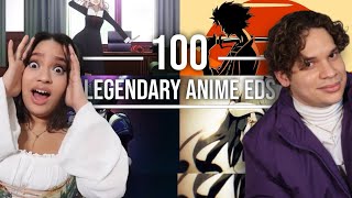 Latinos react to 100 Legendary Anime ENDINGS for the first time
