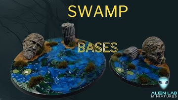 How to Craft Swamp Bases for Warhammer: Age of Sigmar Miniatures | Step-by-Step Tutorial | Alien Lab
